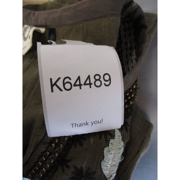 Akemi Kin Anthropologie Top XS Blouse Embroidered Floral Boho Knit - Picture 10 of 10